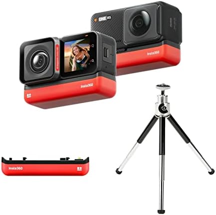 Insta360 ONE RS Twin Edition Водоустойчив VR-камера за 4K 360 ° с Допълнителна батерия и мини статив