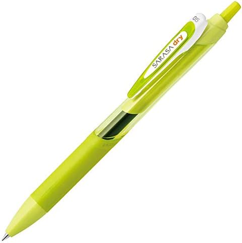 Химикалка писалка ZEBRA SARASA Dry (с гелевыми мастило) 0,5 мм / Лаймово-зелена [JJ31-LMG] (внос от Япония)