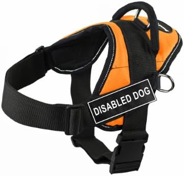 Малката Оранжева Шлейка за кучета на инвалиди Dean & Tyler Fun с Светоотражающей тапицерия